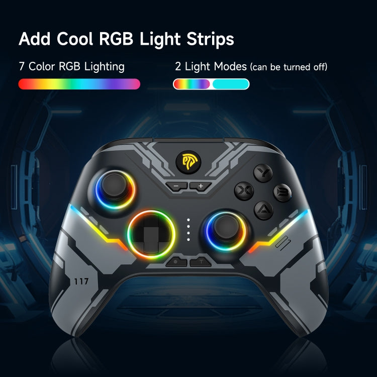 EasySMX X15 Hall Joystick Trigger RGB Wireless Gamepad, Starry Sky, Mech