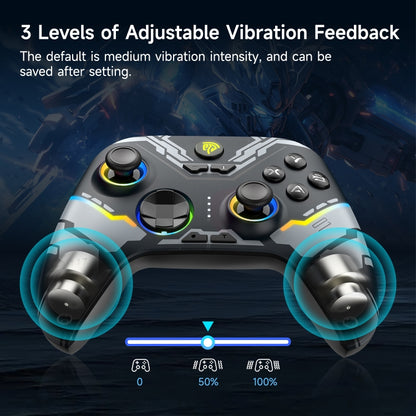 EasySMX X15 Hall Joystick Trigger RGB Wireless Gamepad, Starry Sky, Mech