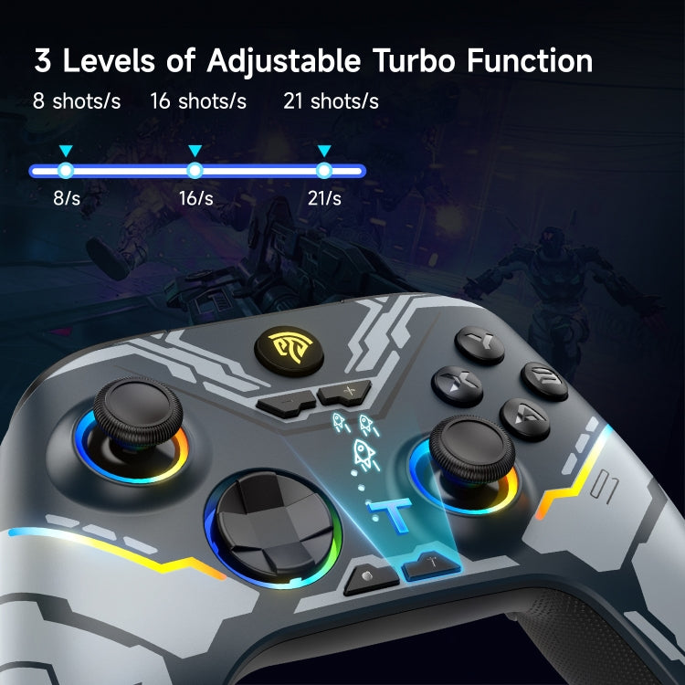 EasySMX X15 Hall Joystick Trigger RGB Wireless Gamepad, Starry Sky, Mech