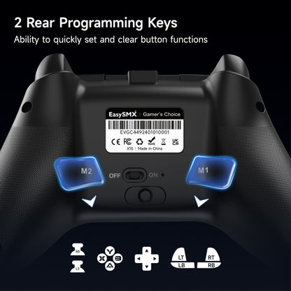 EasySMX X15 Hall Joystick Trigger RGB Wireless Gamepad, Starry Sky, Mech