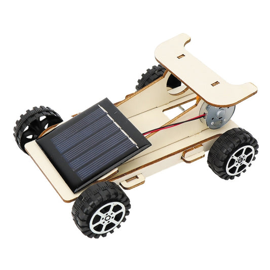 Voiture solaire à monter soi-même en bois, jouet éducatif pour enfants, création scientifique et technologique.