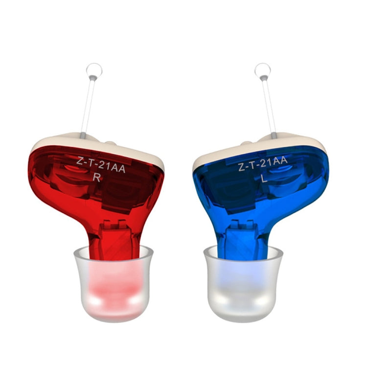 1pair  Invisible In-Ear Hearing Aid Sound Amplifier For The Elderly And Hearing Impaired, 1pair Black, 1pair Skin, 1pair Red and Blue