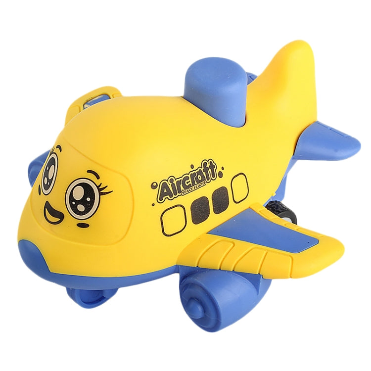 Kinder Spielzeugpresse Cartoon Trägheitsauto Baby Lernspielzeug Auto Geschenk, Flugzeug Lila, Flugzeug Gelb, Flugzeug Orange, Schiff Lila, Schiff Gelb, Schiff Orange