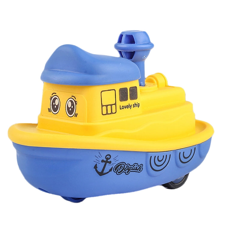 Kinder Spielzeugpresse Cartoon Trägheitsauto Baby Lernspielzeug Auto Geschenk, Flugzeug Lila, Flugzeug Gelb, Flugzeug Orange, Schiff Lila, Schiff Gelb, Schiff Orange