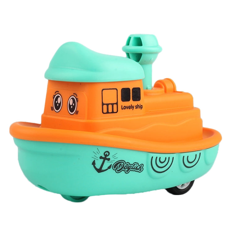 Kinder Spielzeugpresse Cartoon Trägheitsauto Baby Lernspielzeug Auto Geschenk, Flugzeug Lila, Flugzeug Gelb, Flugzeug Orange, Schiff Lila, Schiff Gelb, Schiff Orange