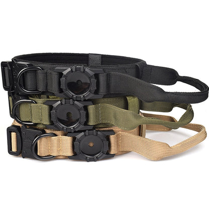 For AirTag Locator Nylon Adjustable Anti-Breakaway Collar, S, M, L, XL