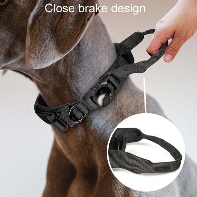 For AirTag 2nd Gen / AirTag 1st Gen Locator Nylon Adjustable Anti-Breakaway Collar, M, L, XL, S
