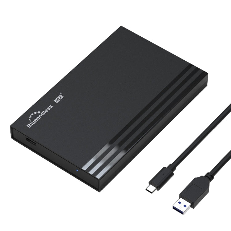 Blueendless MR23S 2.5-inch SATA Mobile Hard Disk Enclosure Tool-free Laptop External SSD, USB3.0, Type-C