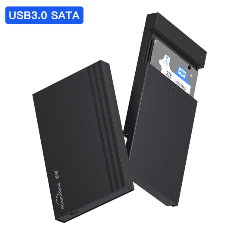 Blueendless MR23S 2.5-inch SATA Mobile Hard Disk Enclosure Tool-free Laptop External SSD, USB3.0, Type-C