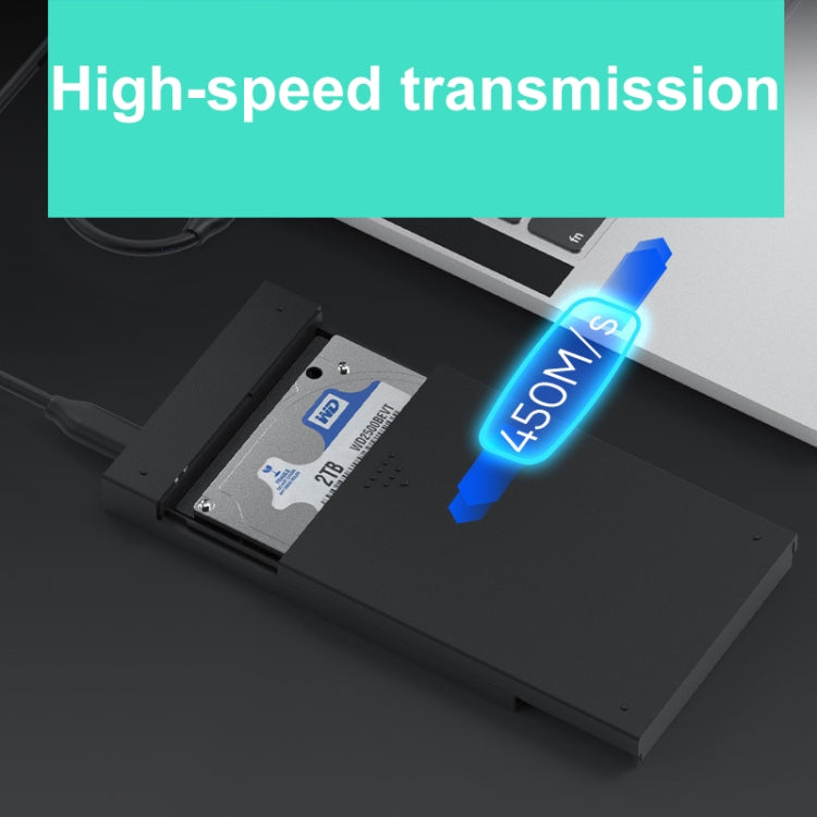 Blueendless MR23S 2.5-inch SATA Mobile Hard Disk Enclosure Tool-free Laptop External SSD, USB3.0, Type-C