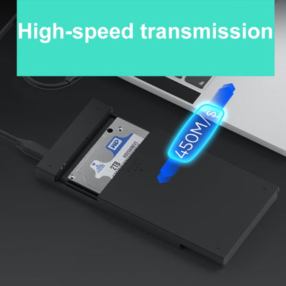 Blueendless MR23S 2.5-inch SATA Mobile Hard Disk Enclosure Tool-free Laptop External SSD, USB3.0, Type-C