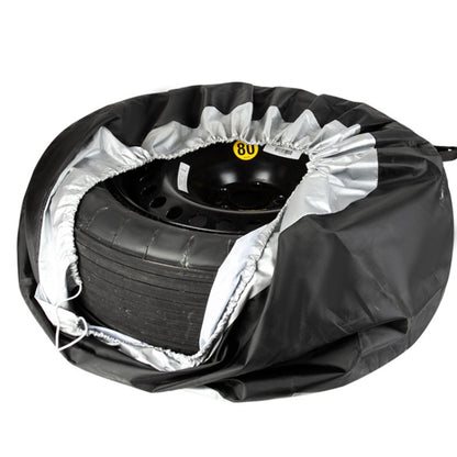 210D Oxford Cloth Car Waterproof Dirt-resistant Tire Protective Cover, 65x37cm, 80x47cm, 4pcs 65x37cm, 4pcs 80x47cm