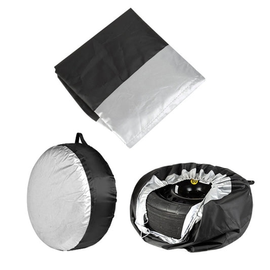 Funda protectora para neumáticos de coche, impermeable y resistente a la suciedad, de tela Oxford 210D, 65 x 37 cm, 80 x 47 cm (4 unidades)