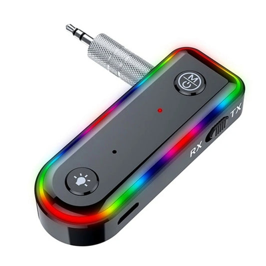 Q3 Adaptateur audio de voiture lanceur de récepteur audio Bluetooth RVB 2-en-1, Q3