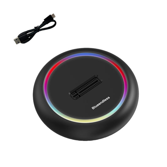 Blueendless SD03C M.2 NVMe / NGFF Dual-Protocol SSD Base With RGB Color Light, Type-C-USB, 2-in-1