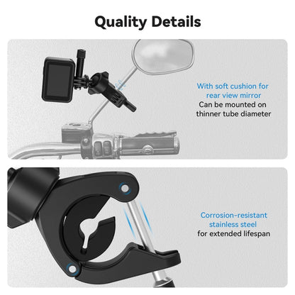 Lightweight Stem Clamp Cycling Bracket 360 Degree Adjustable Sports Camera Universal, TELESIN TE-HBM-004
