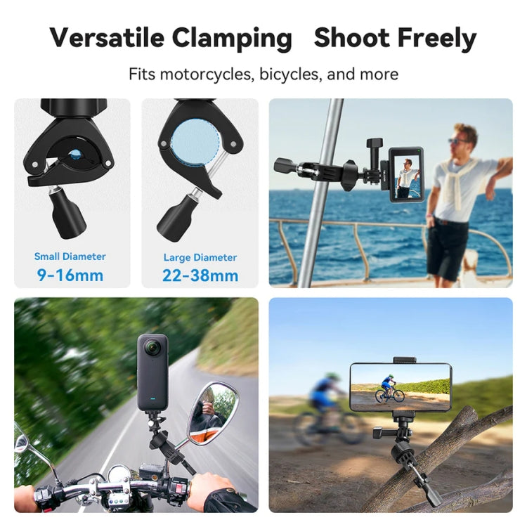 Lightweight Stem Clamp Cycling Bracket 360 Degree Adjustable Sports Camera Universal, TELESIN TE-HBM-004