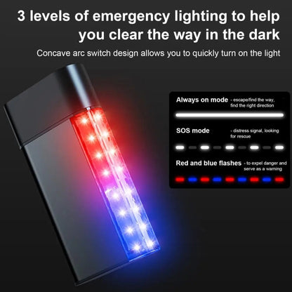 3 In 1 Car Safety Hammer Flashlight Emergency Light With Alarm