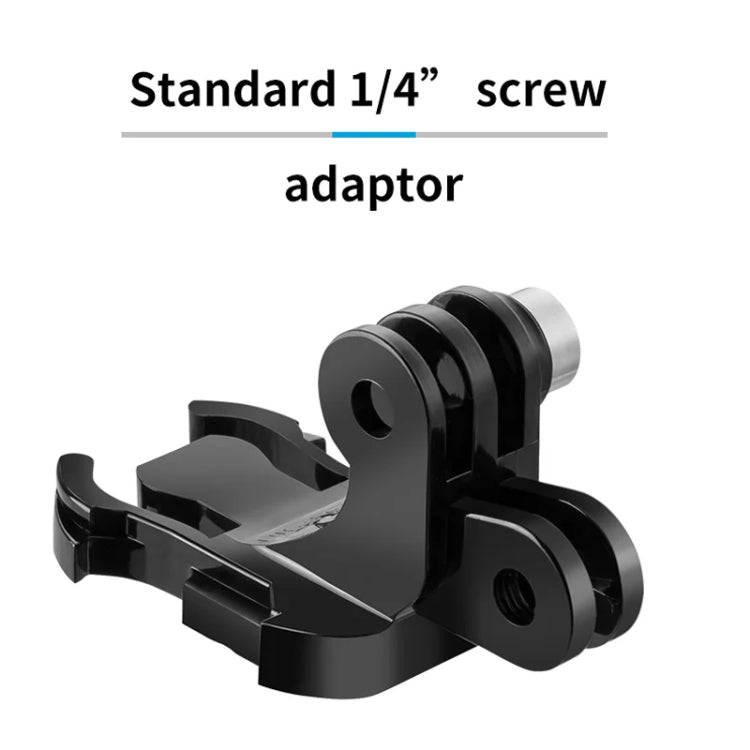 TELESIN GP-MTB-T02-BK Sports Camera Double Head J-Buckle Backpack Quick Release Conversion Accessory, J-Buckle