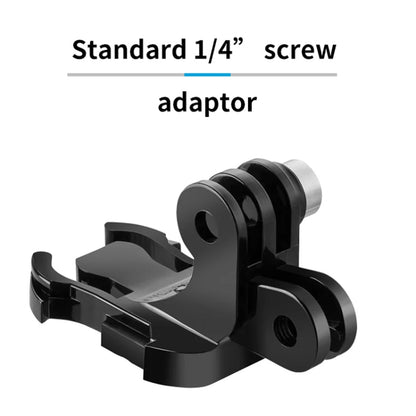 TELESIN GP-MTB-T02-BK Sports Camera Double Head J-Buckle Backpack Quick Release Conversion Accessory, J-Buckle