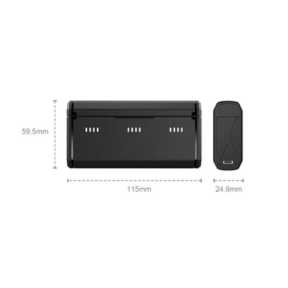 TELESIN GP-HPB-012 Pocket Multifunctional Storage Charging Box For GoPro HERO12 Black / HERO11 Black / HERO10 Black / HERO9 Black, GP-HPB-012
