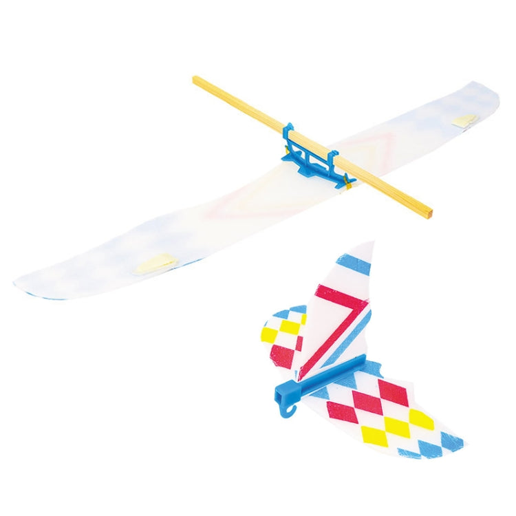 Modèle d'avion motorisé à élastiques, jouet de puzzle pour cours d'expériences scientifiques pour enfants, petit artisanat de technologie DIY, modèle d'avion motorisé à élastiques