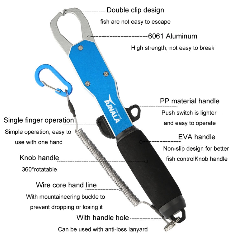 TUNALA Pince de Pêche Multifonctionnelle en Aluminium à Pousser/Tirer pour l'Extérieur, Pince Luya