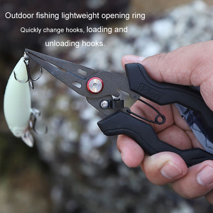 Pince de pêche multifonction en acier inoxydable téflon anti-dérapante pour couper la ligne et ouvrir les anneaux