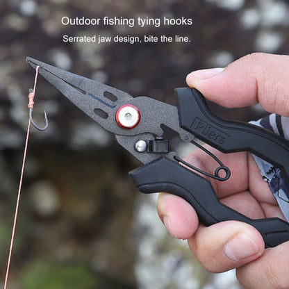Pince de pêche multifonction en acier inoxydable téflon anti-dérapante pour couper la ligne et ouvrir les anneaux