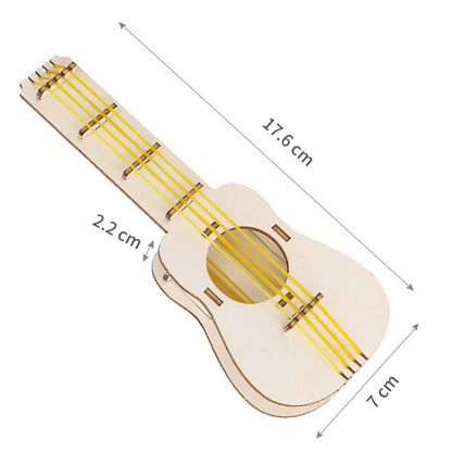 Kit de matériel de sensibilisation au son de la guitare à élastique Jouets de bricolage pour enfants Équipement de recherche, Guitare à élastique