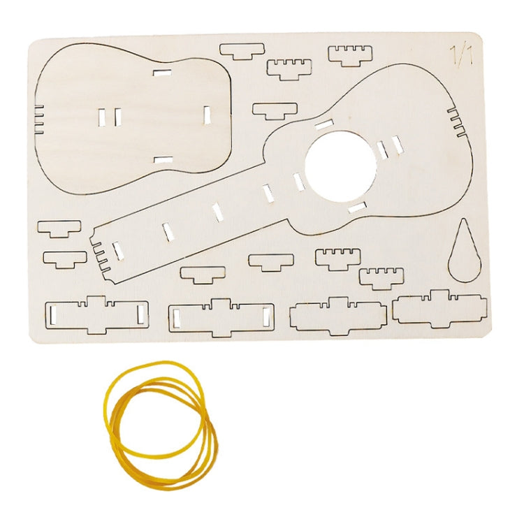 Kit de matériel de sensibilisation au son de la guitare à élastique Jouets de bricolage pour enfants Équipement de recherche, Guitare à élastique