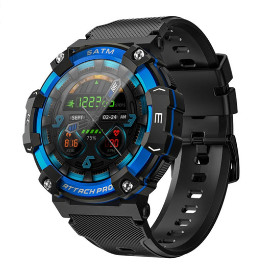 LOKMAT ATTACK 2 PRO 1,39 Zoll 5ATM Wasserdichte Gesundheitsüberwachung Bluetooth Smartwatch