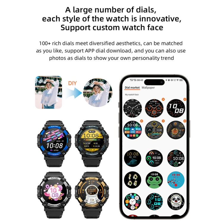 LOKMAT ATTACK 2 PRO 1.39-Inch 5ATM Waterproof Health Monitoring Bluetooth Smart Watch