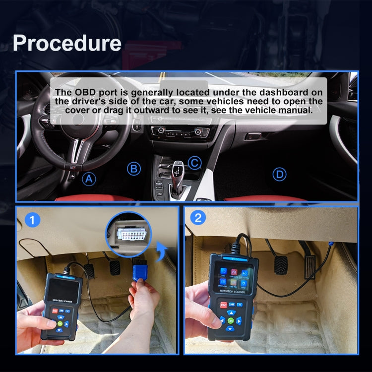 Instrument de diagnostic de pannes automobiles Testeur de moteur OBD2 ELM327, T200