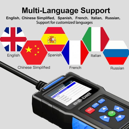 Instrument de diagnostic de pannes automobiles Testeur de moteur OBD2 ELM327, T200
