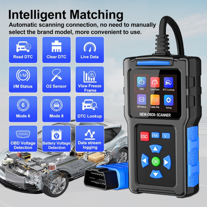 Instrument de diagnostic de pannes automobiles Testeur de moteur OBD2 ELM327, T200