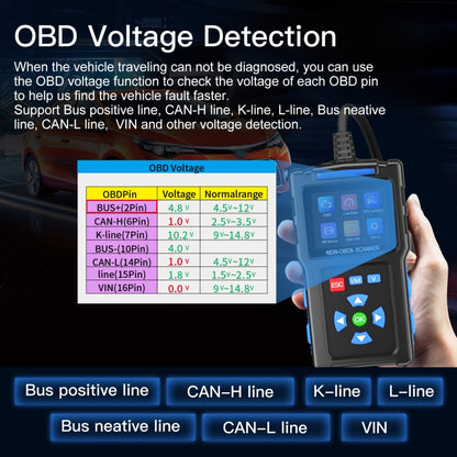 Instrument de diagnostic de pannes automobiles Testeur de moteur OBD2 ELM327, T200