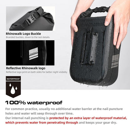 Rhinowalk RK404 4L Outdoor Cycling Quick-release Buckle Full Waterproof Bicycle Front Fork Bag