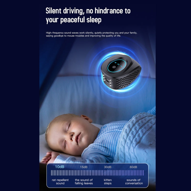 Répulsif de souris ultrasonique multifonctionnel d'intérieur à LED haute puissance QSQ218, prise US, prise EU, prise UK