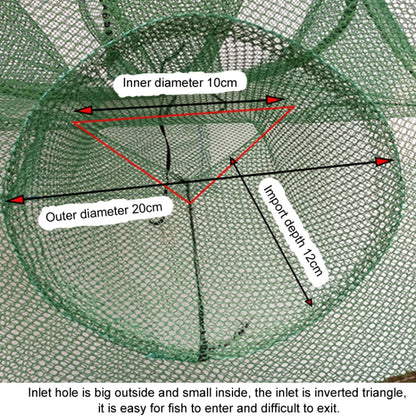 Automatischer faltbarer Angelkäfig, quadratisches Fischernetz, Garnelenfanggerät, 5 Löcher, 9 Löcher, 13 Löcher, 17 Löcher, 21 Löcher
