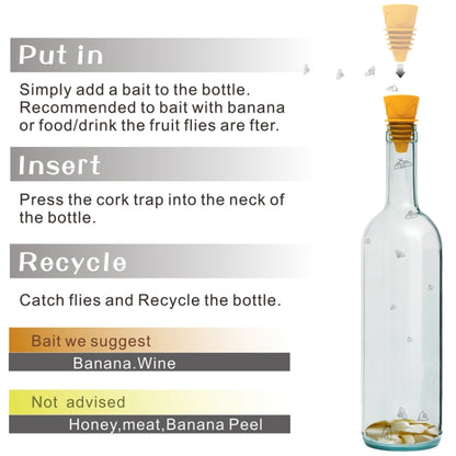 2pcs / Box Fruit Fly Catch Trap Insect Mosquito Luring Fly Tools