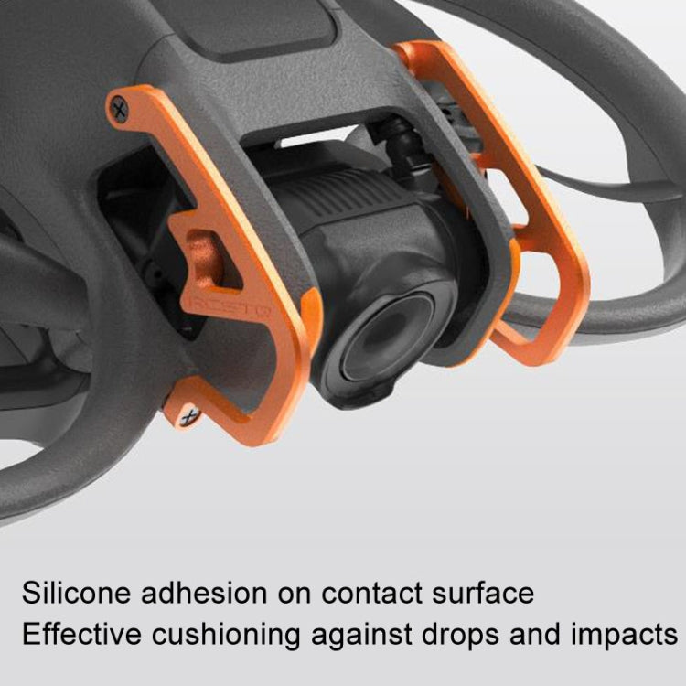 Pour DJI Avata 2 RCSTQ Barres de protection contre les collisions d'objectif pour machine volante en alliage d'aluminium, barre de protection (Orange), barre de protection (Rouge)