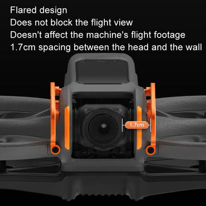 Pour DJI Avata 2 RCSTQ Barres de protection contre les collisions d'objectif pour machine volante en alliage d'aluminium, barre de protection (Orange), barre de protection (Rouge)