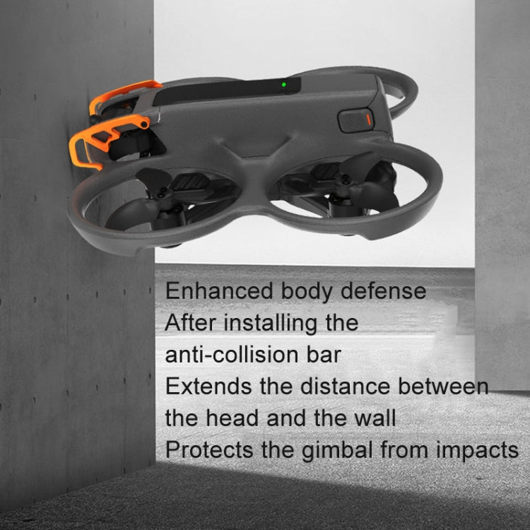 Pour DJI Avata 2 RCSTQ Barres de protection contre les collisions d'objectif pour machine volante en alliage d'aluminium, barre de protection (Orange), barre de protection (Rouge)