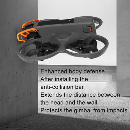 Pour DJI Avata 2 RCSTQ Barres de protection contre les collisions d'objectif pour machine volante en alliage d'aluminium, barre de protection (Orange), barre de protection (Rouge)
