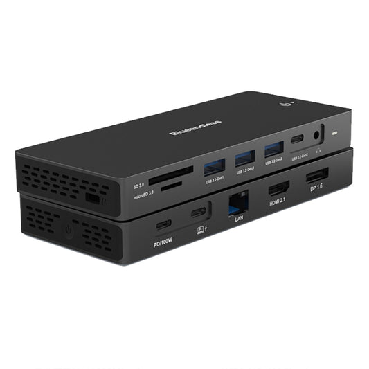 Blueendless 12-In-1 HD Multifunctional Docking Station 10Gbps Splitter With Switch, Dual 8K HDMI+DP, 8K+4K HDMI x 2