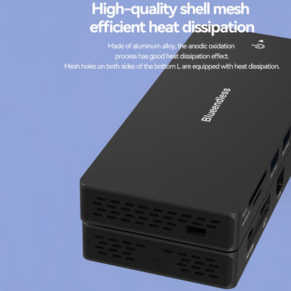 Blueendless 12-In-1 HD Multifunctional Docking Station 10Gbps Splitter With Switch