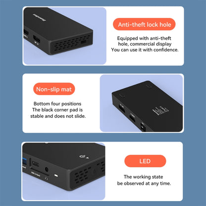 Blueendless 12-In-1 HD Multifunctional Docking Station 10Gbps Splitter With Switch