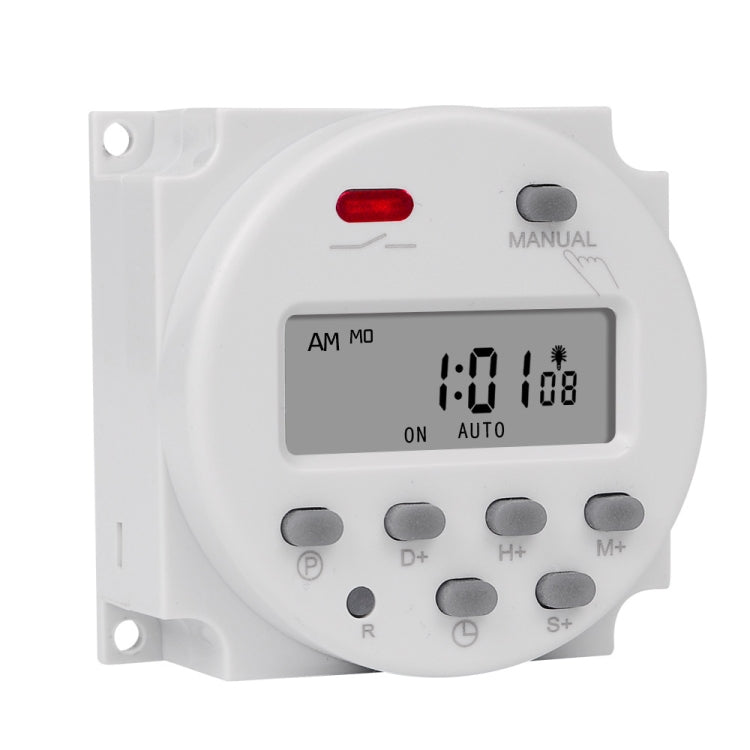 1 Second Interval Digital LCD Timer Switch 7 Days Weekly Programmable Time Relay, SINOTIMER CN101S-110V, SINOTIMER CN101S-2 220V, SINOTIMER CN101S-3 24V, SINOTIMER CN101S-4 12V, SINOTIMER CN101S-5V