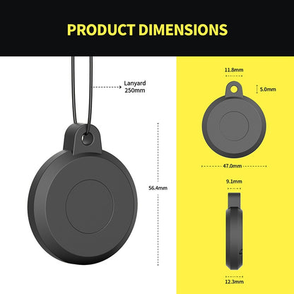 For Airtag Pet Plastic Waterproof Tracker Protective Case, Blue, Pink, Black